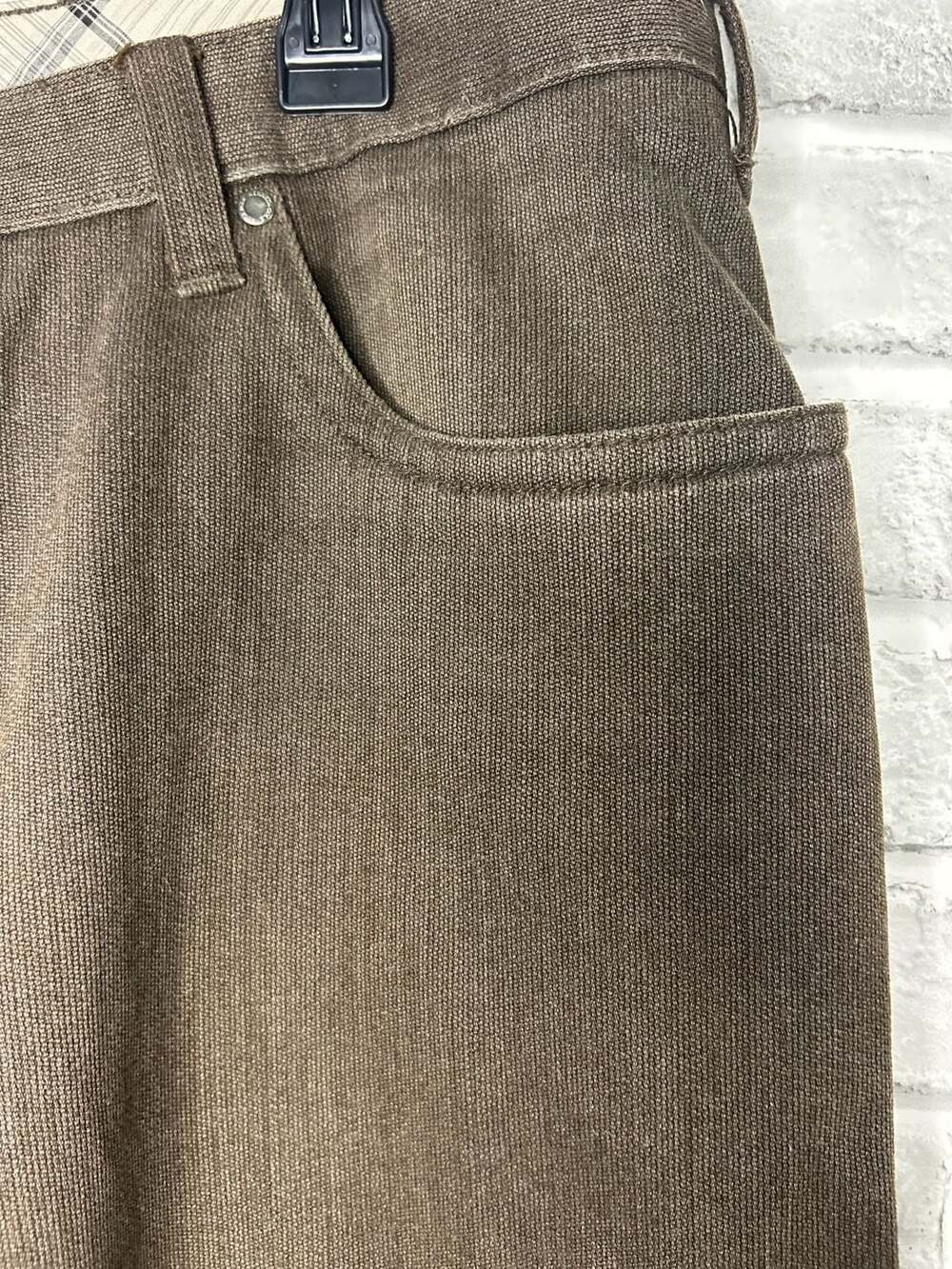 Kenneth Cole New York Men's Brown Five-Pocket Straight Leg Pants - Picture 2 of 4